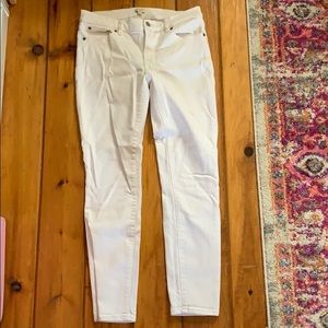 J. Crew white skinny jeans